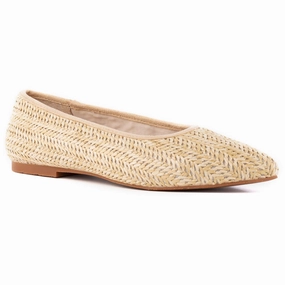 Back East Womens Woven Man Made Ballet Flats Comfy Women Flats under $50