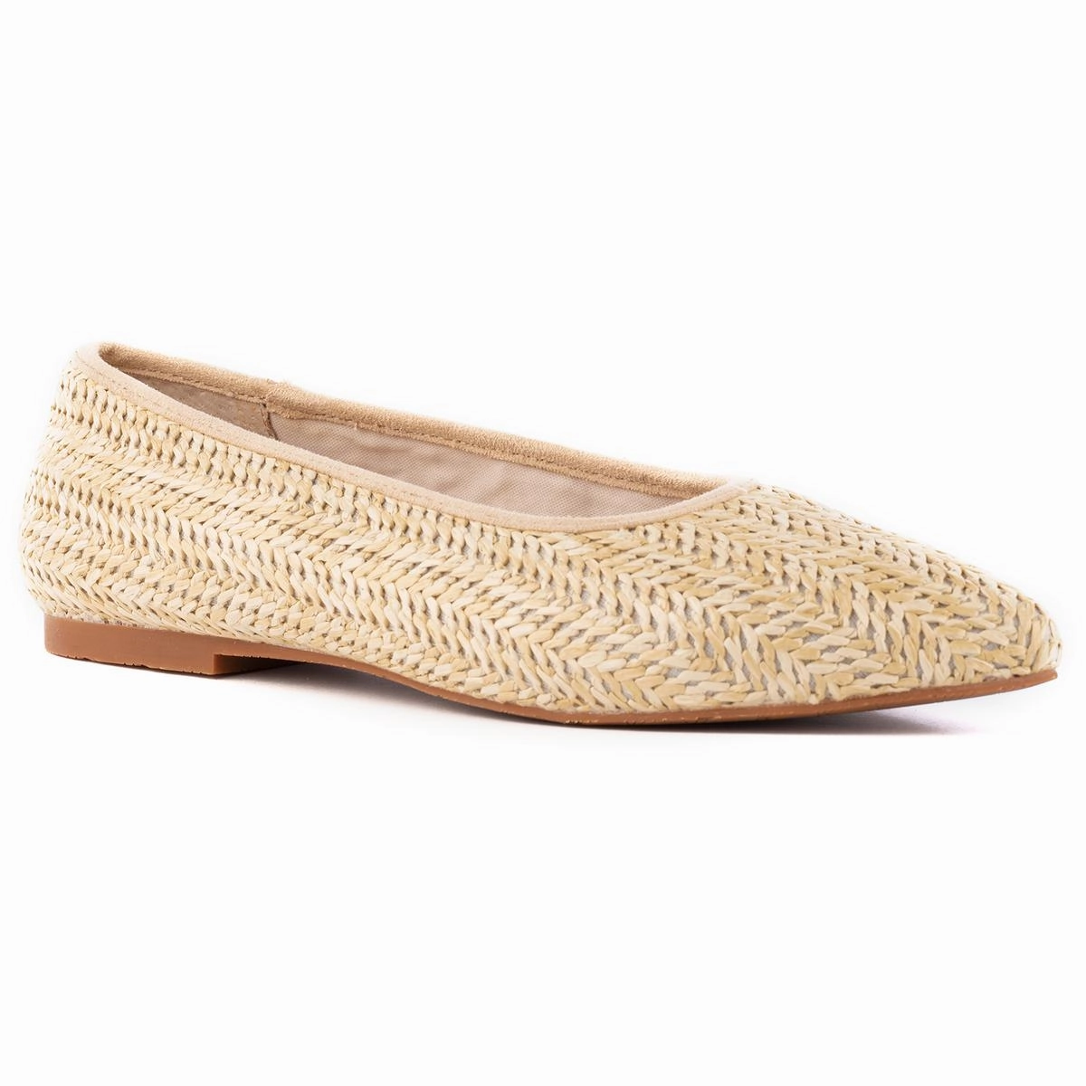 Back East Womens Woven Man Made Ballet Flats Comfy Women Flats under $50
