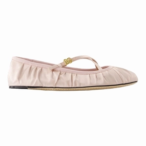 Ballerinas - Dolce&Gabbana - Satin - Neutral Womens Fashion Flats cheap