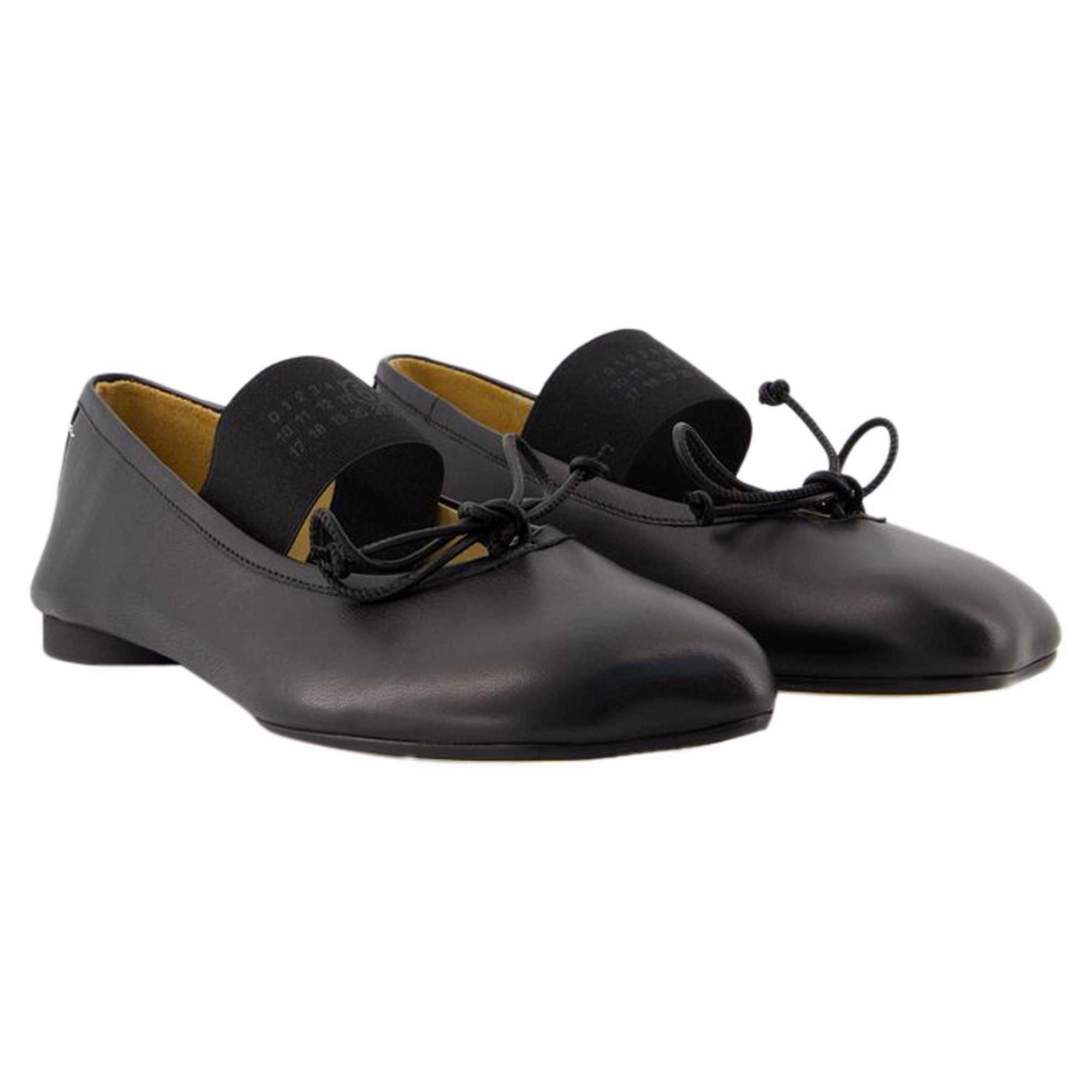 Ballerinas - MM6 Maison Margiela - Leather - Black