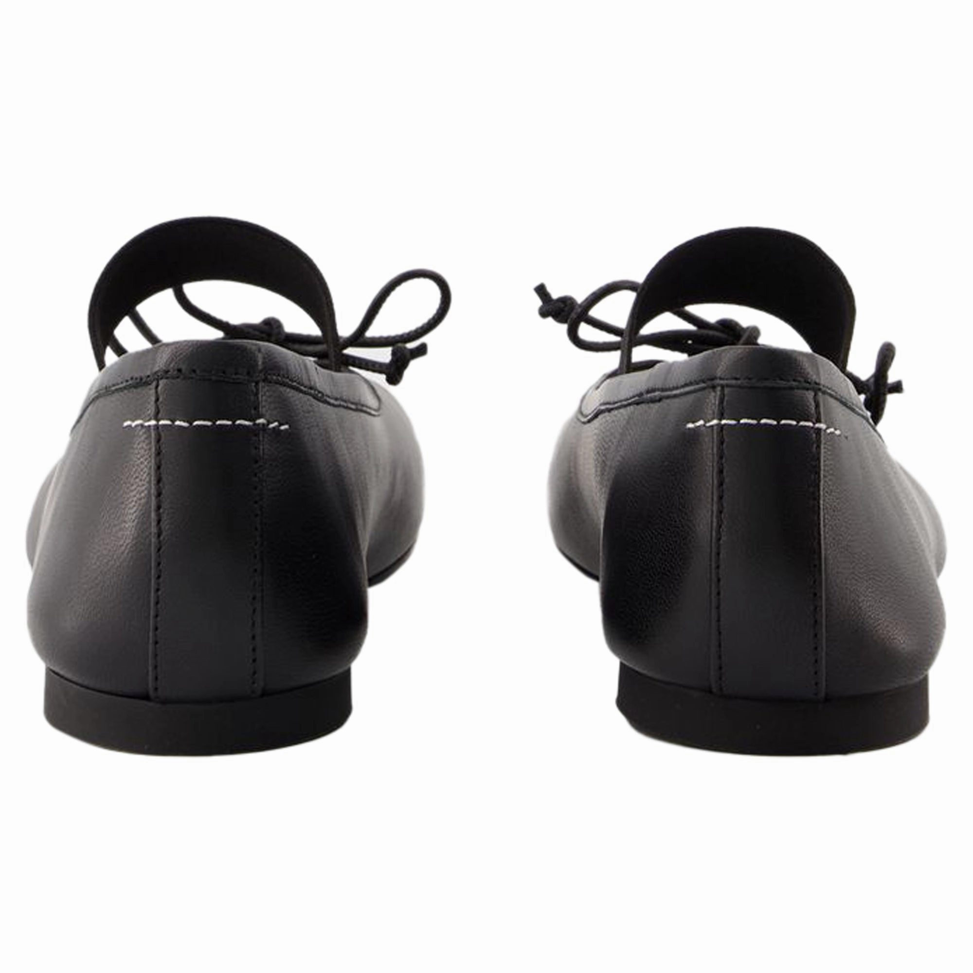 Ballerinas - MM6 Maison Margiela - Leather - Black