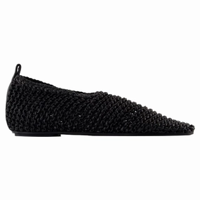 Ballerinas - TOTEME - Leather - Black Womens Fashion Flats cheap