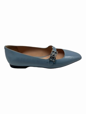 Bally Elis 6303406 Women's Poolside Calf Patent Leather Flat Womens Flat Shoes clearance