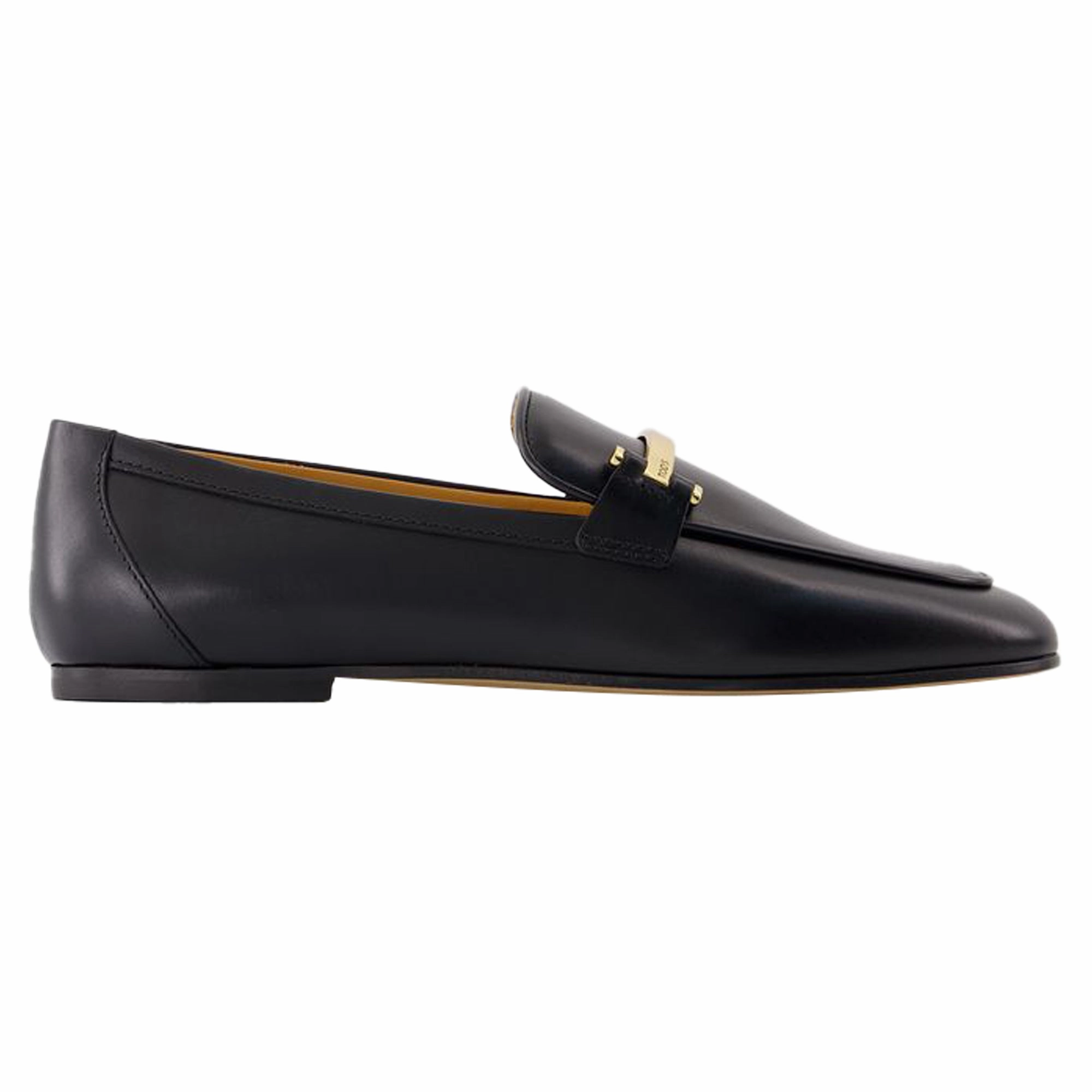 Barreta Loafer - Tod's - Leather - Black Womens Flat Shoes clearance