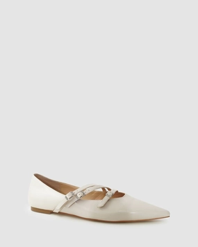 Begin Again Buckled Flat Womens Flat Shoes clearance