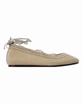 Belna Ballerinas - Isabel Marant - Cotton - Beige Flats for Women on sale