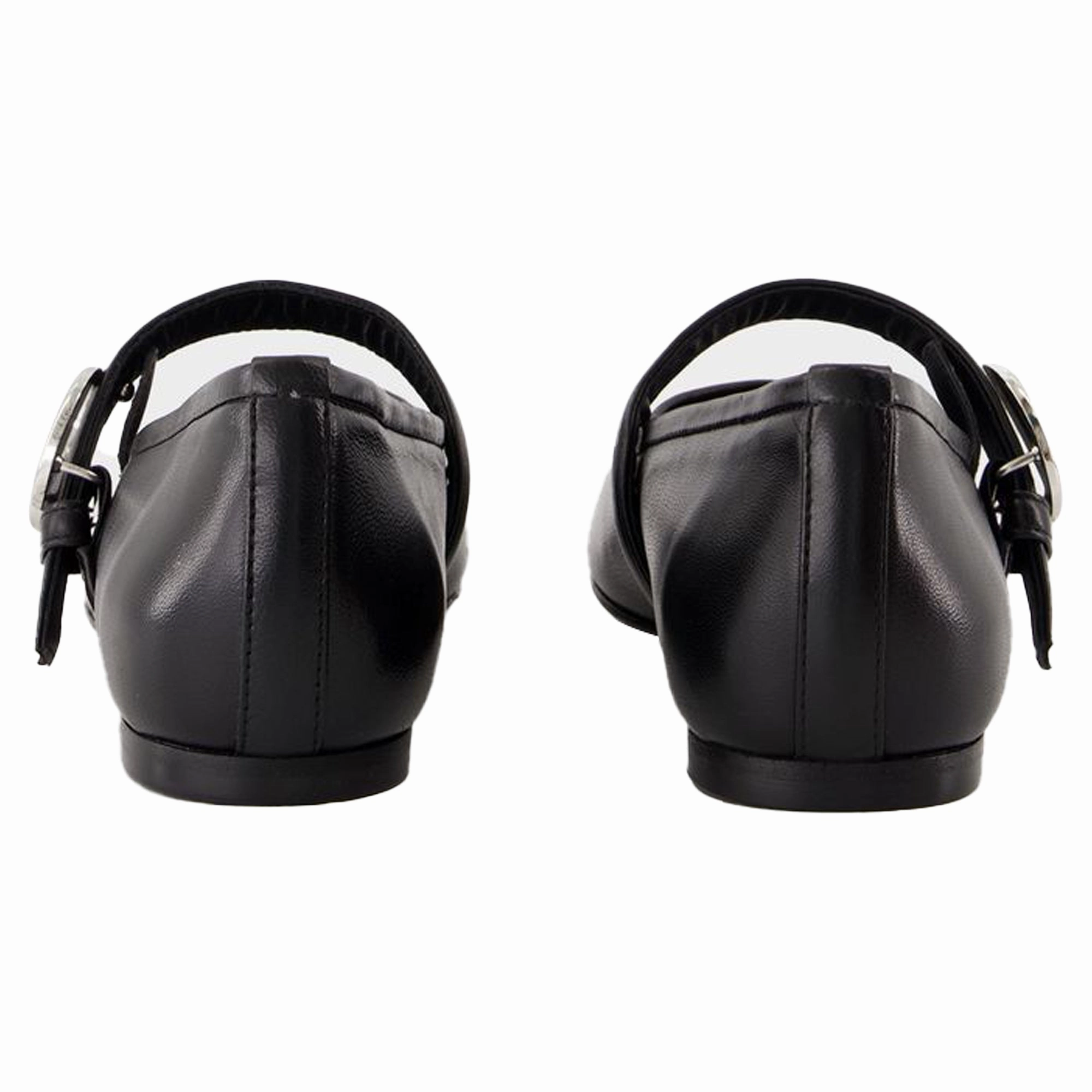 Belt ballerinas - Coperni - Leather - Black