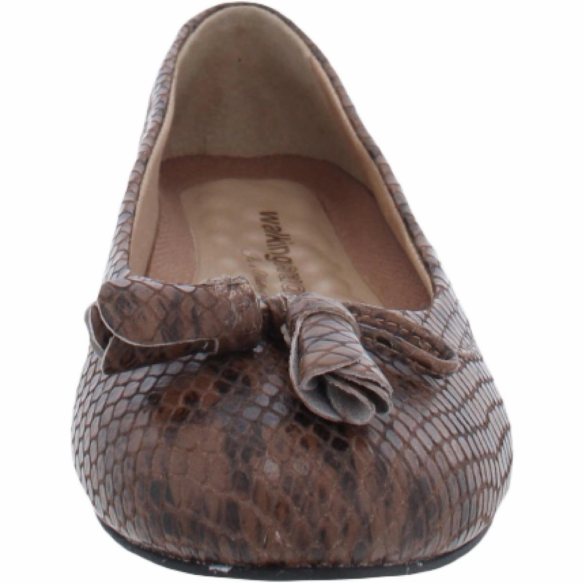 Bethany Womens Leather Slip On Flats