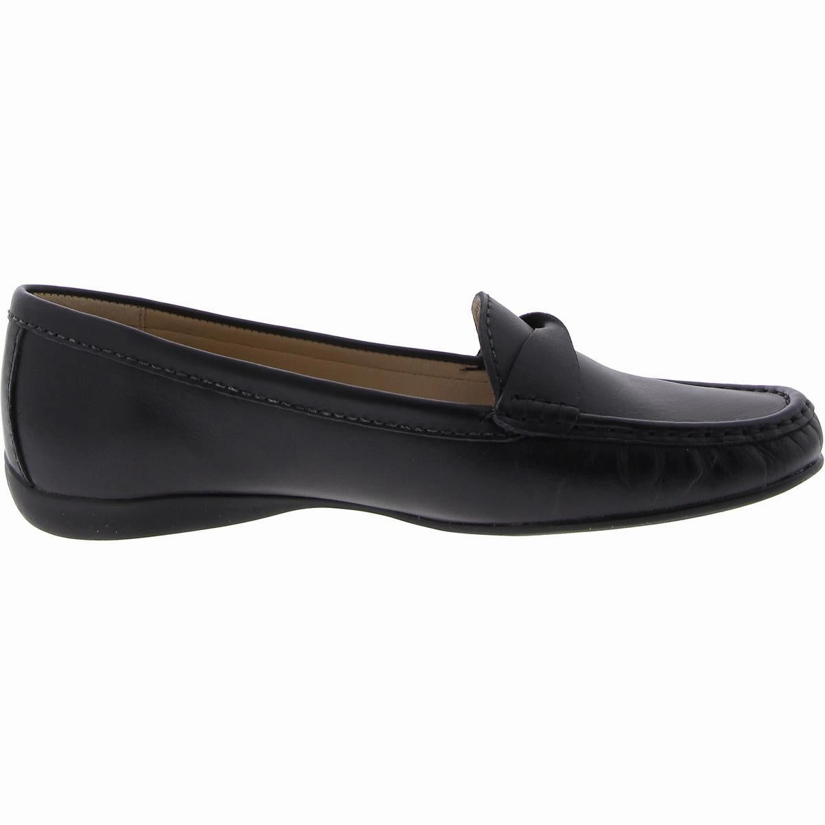 Beverley Road Womens Leather Slip On Loafers