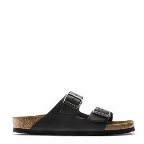 Birkenstock Arizona Regular Sandal Oiled Leather Black Mens Shoes outlet price