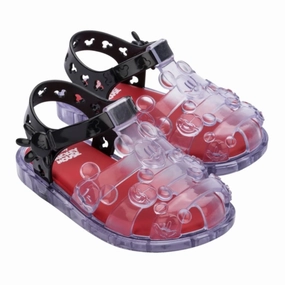 Black & Red Mini Melissa Magic   Mickey Mouse Baby Affordable Casual Footwear for Girls