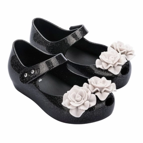 Black & White Flower Jelly Shoes Affordable Casual Footwear for Girls