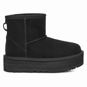 Black Classic Mini Platform Boots Girls Shoes promo price