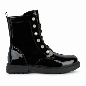 Black Eclair Pearl Boots Affordable Casual Footwear for Girls