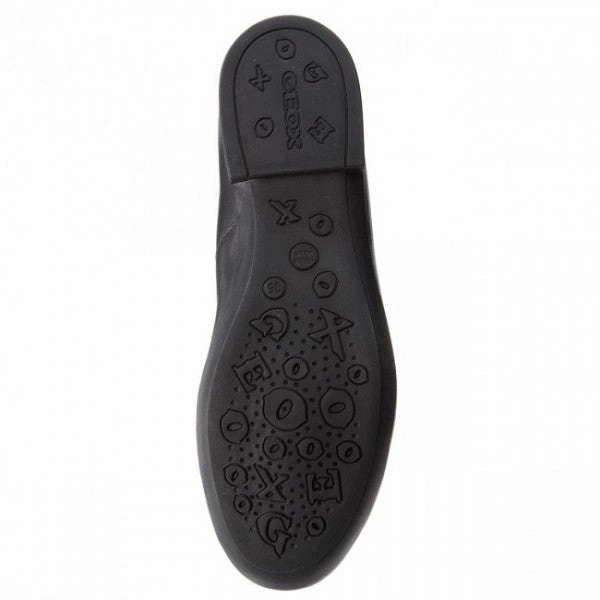 Black Jr Plie' Leather Ballerina Flats