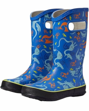 Boy's Dragon Rain Boots In Navy Print Discount Boys Footwear online