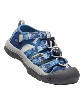 Boy's Newport Sandal In Camo Bright Cobalt Discount Boys Footwear online