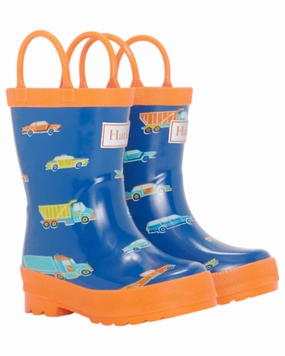 Boy's Preschool Rainboots In Driving Cars Discount Boys Footwear online