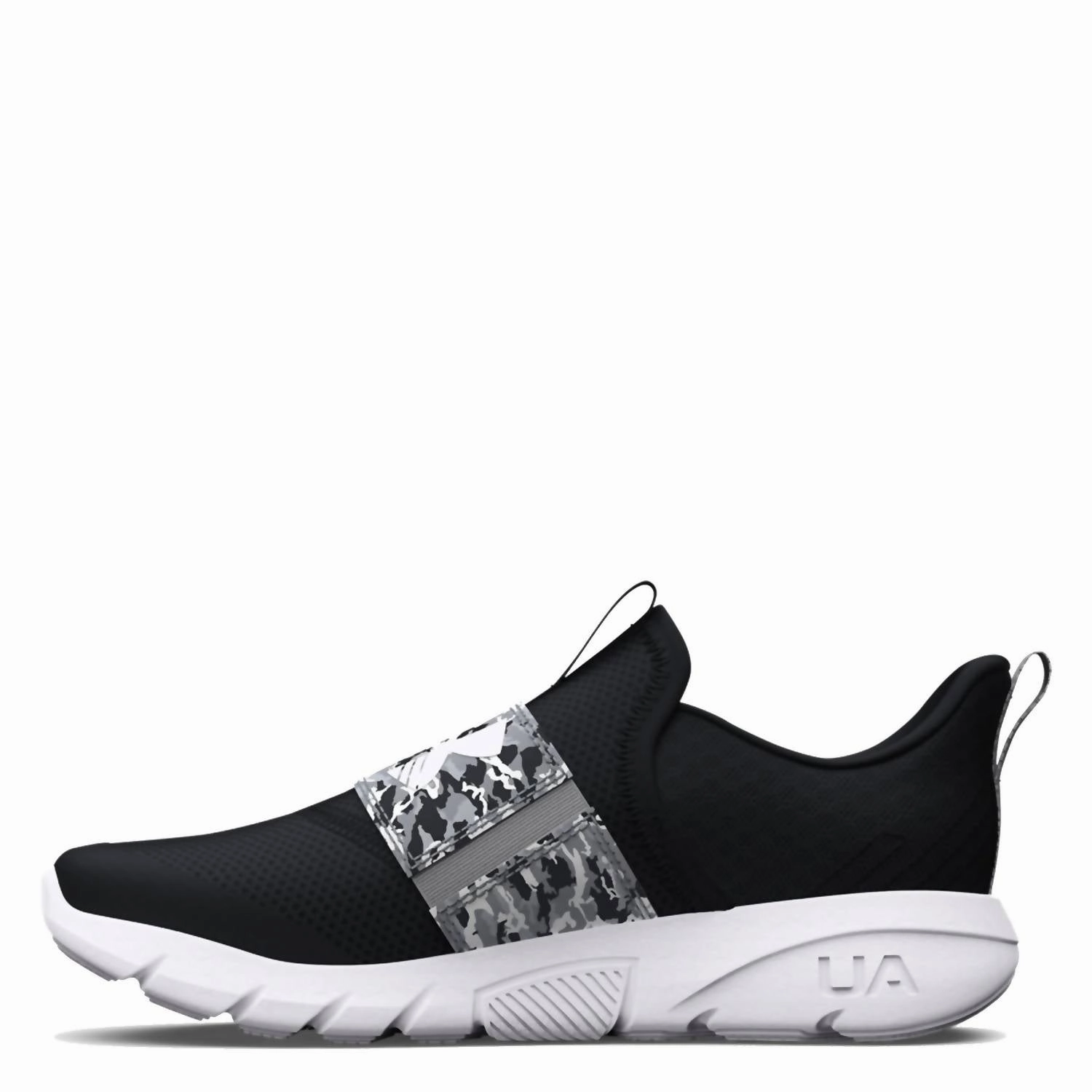 Boys' Pre-School Flash Print Sneakers In Black/mod Gray/white