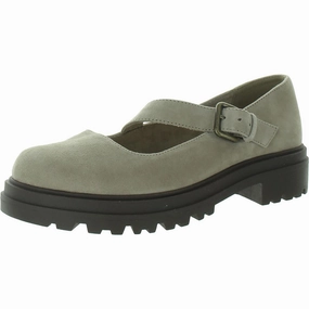 Britt Womens Buckle Faux Suede Mary Janes Womens Flats special deals