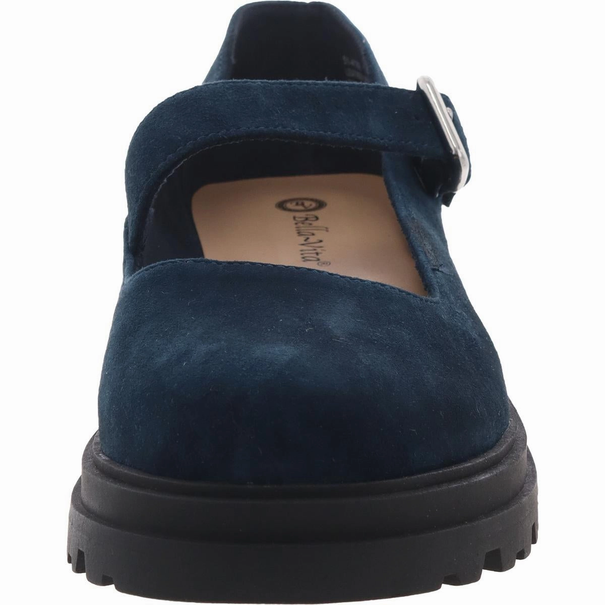 Britt Womens Buckle Faux Suede Mary Janes