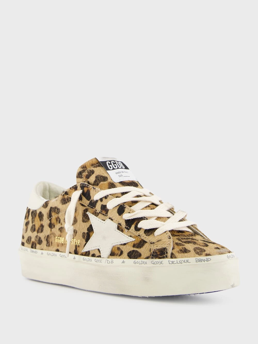 Brown Leopard Print Hi Star Sneakers