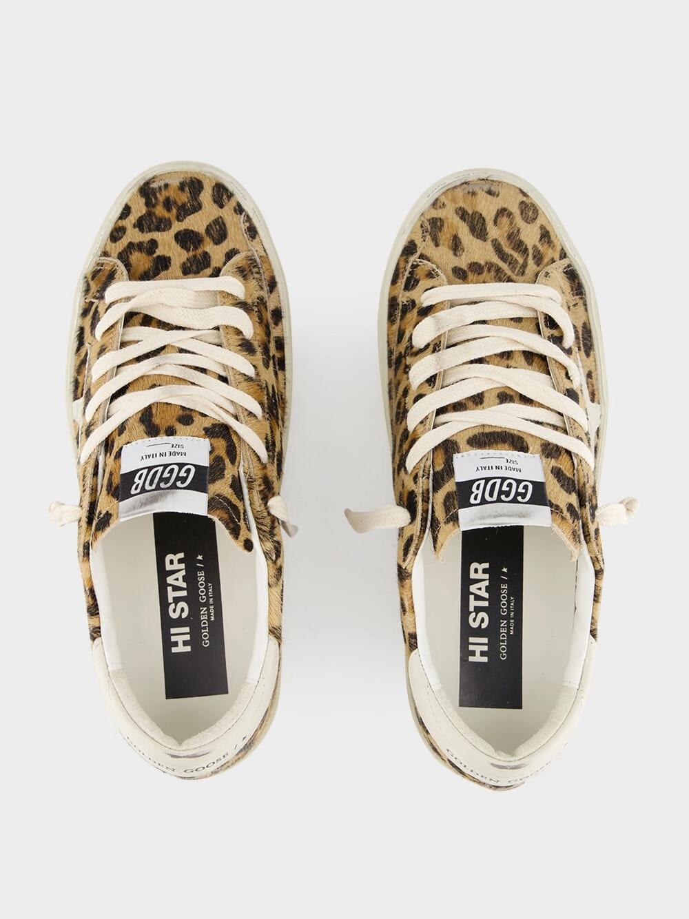 Brown Leopard Print Hi Star Sneakers