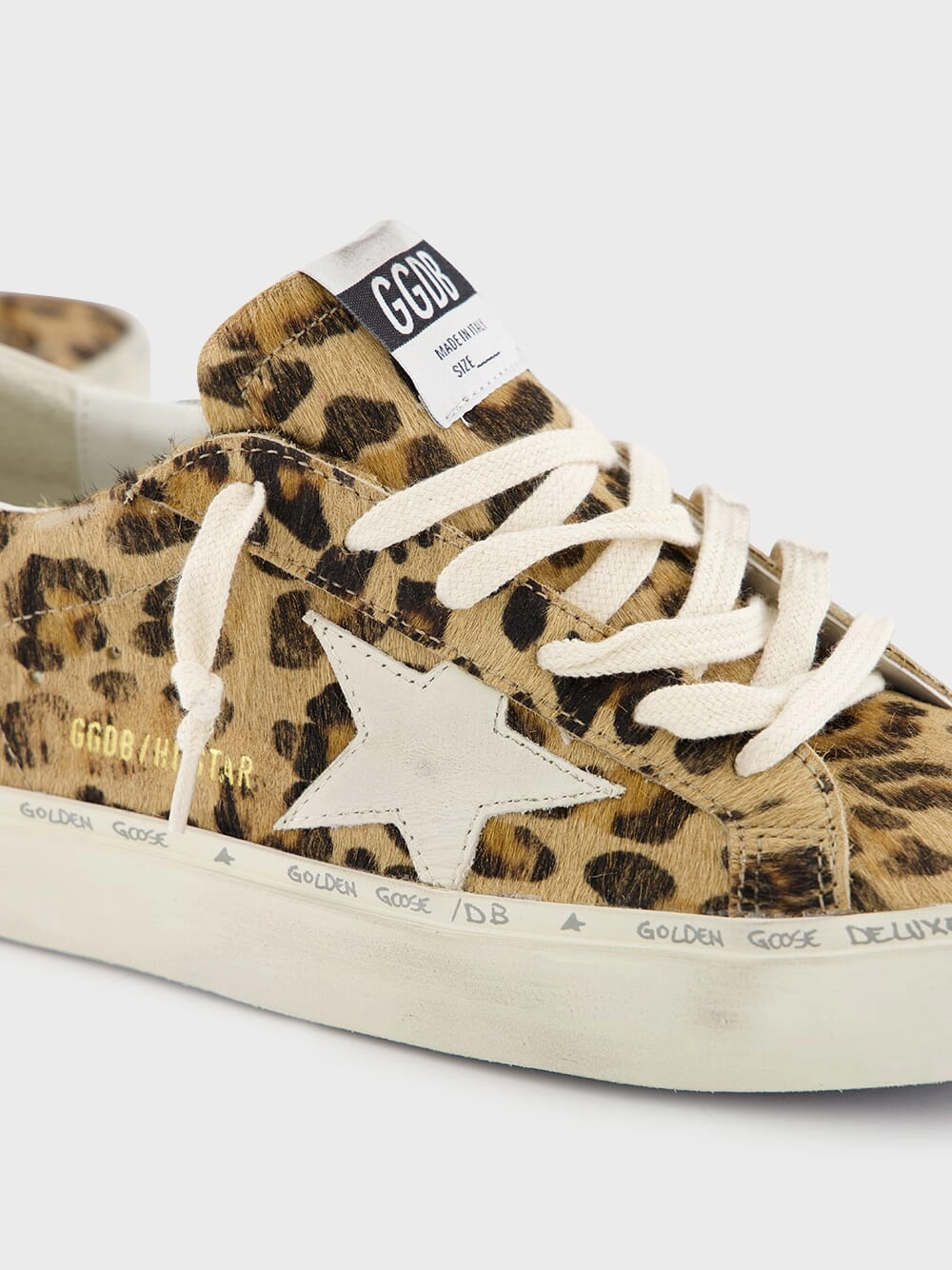 Brown Leopard Print Hi Star Sneakers