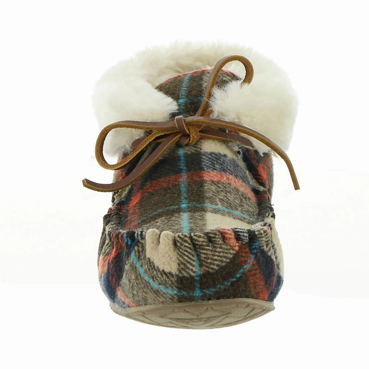Cabin Bootie Womens Bow Faux Fur Lined Moccasins