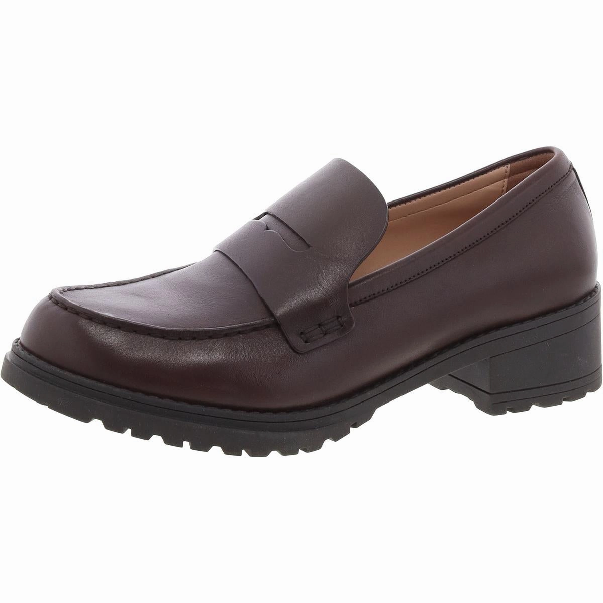 Camea Womens Leather Slip-On Loafers Soft Sole Flats Womens sale