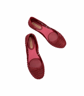 Campana Slip On Ballet Flats Shoes In Red Trendy Flats for Women