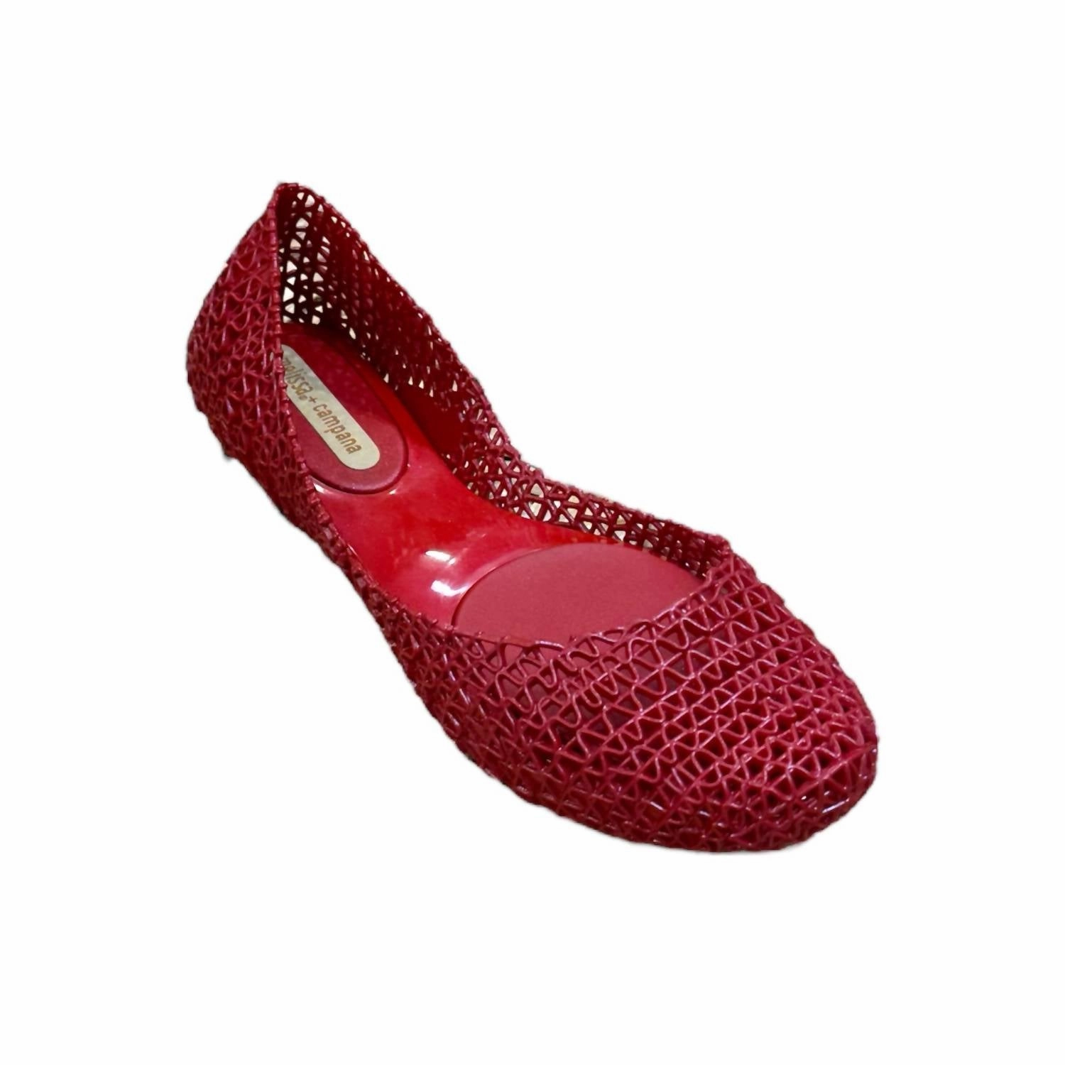 Campana Slip On Ballet Flats Shoes In Red