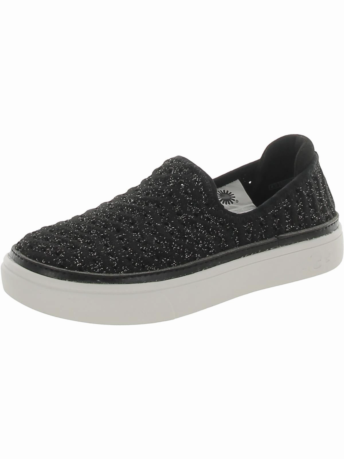 Caplan Girls Metallic Perforated Slip-On Sneakers Affordable Casual Footwear for Girls