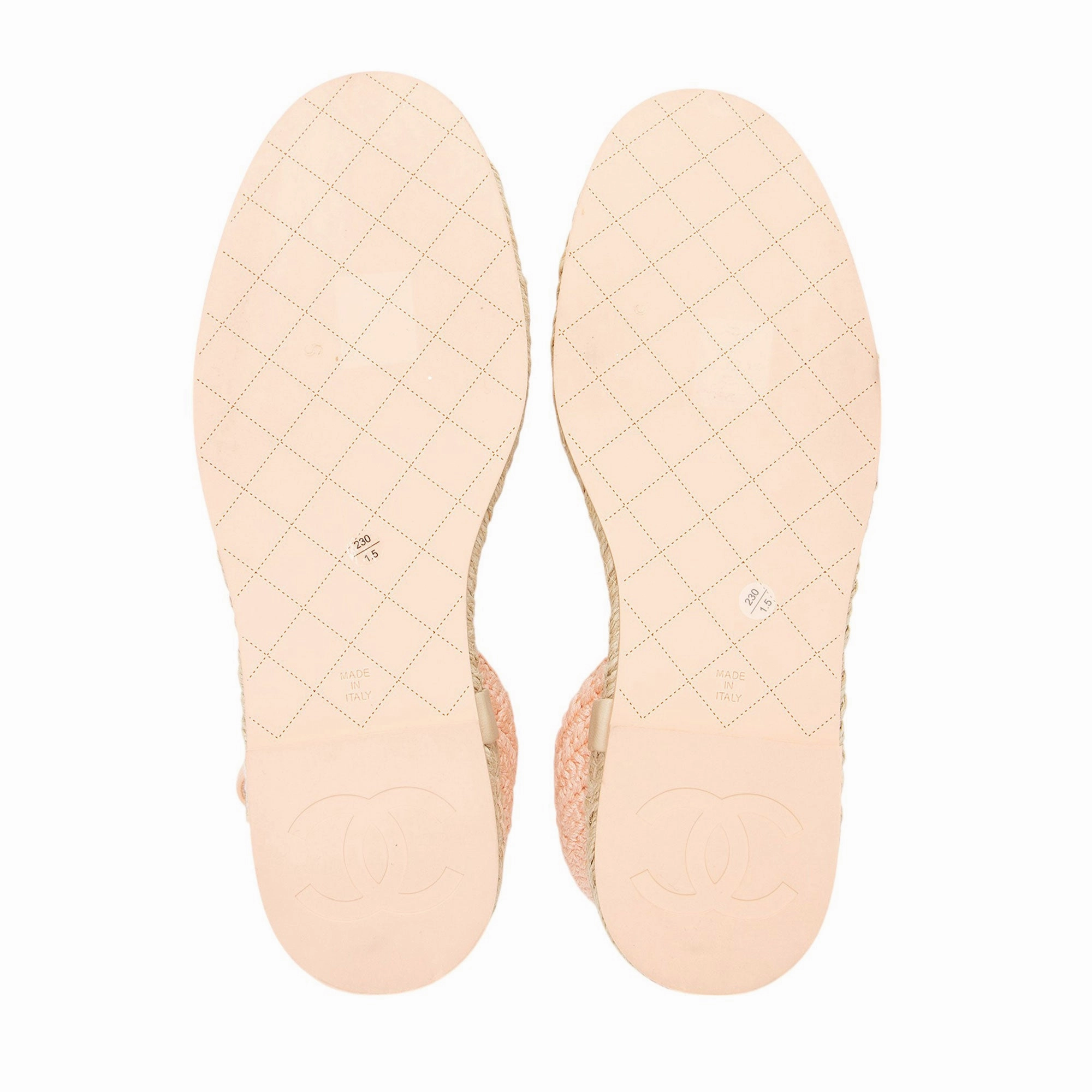 Chanel Embroidered Grosgrain CC Espadrilles