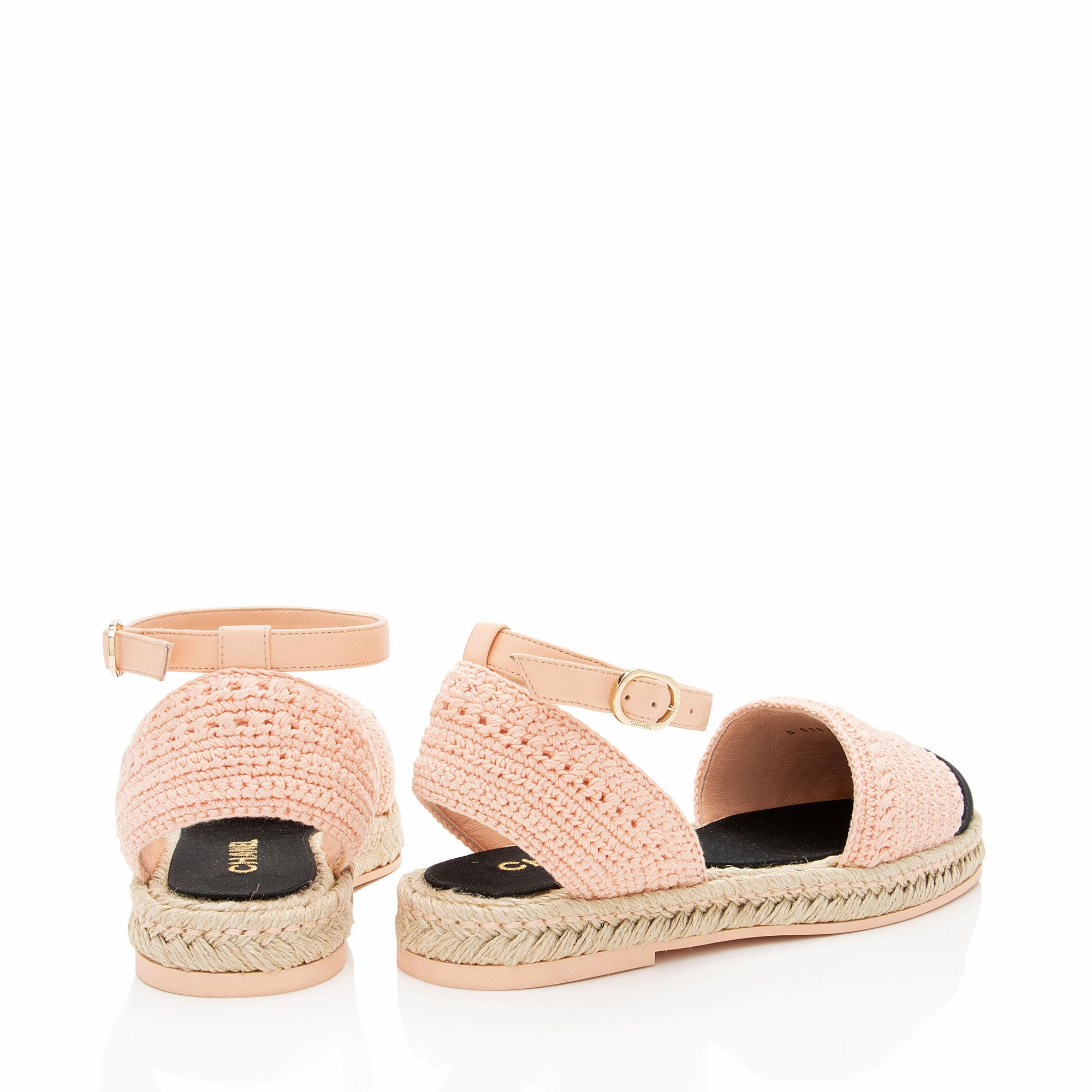 Chanel Embroidered Grosgrain CC Espadrilles