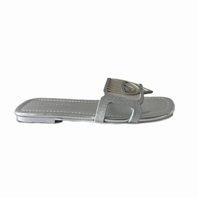 Chiara Ferragni Girls Silver Sandals Boys Casual Shoes clearance