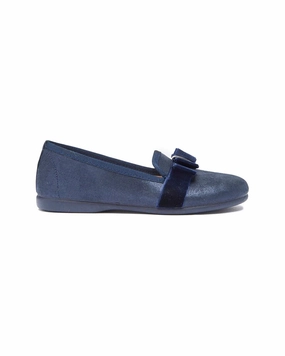 Childrenchic Shimmer Bow Leather Loafer Affordable Casual Footwear for Girls