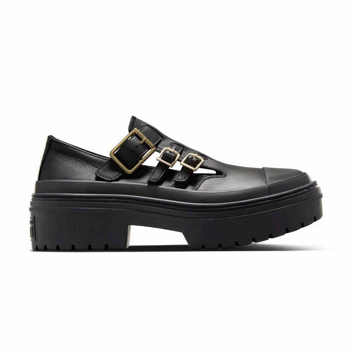 Chuck Taylor All Star Lugged Heel Mary Jane Platform 'Black Gold' Womens Shoes discount online