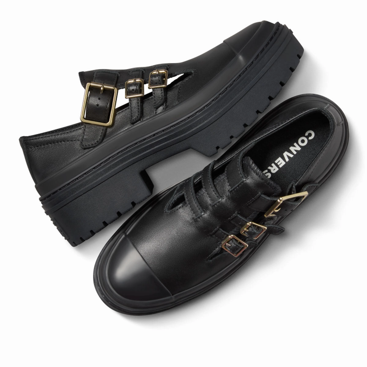 Chuck Taylor All Star Lugged Heel Mary Jane Platform 'Black Gold'