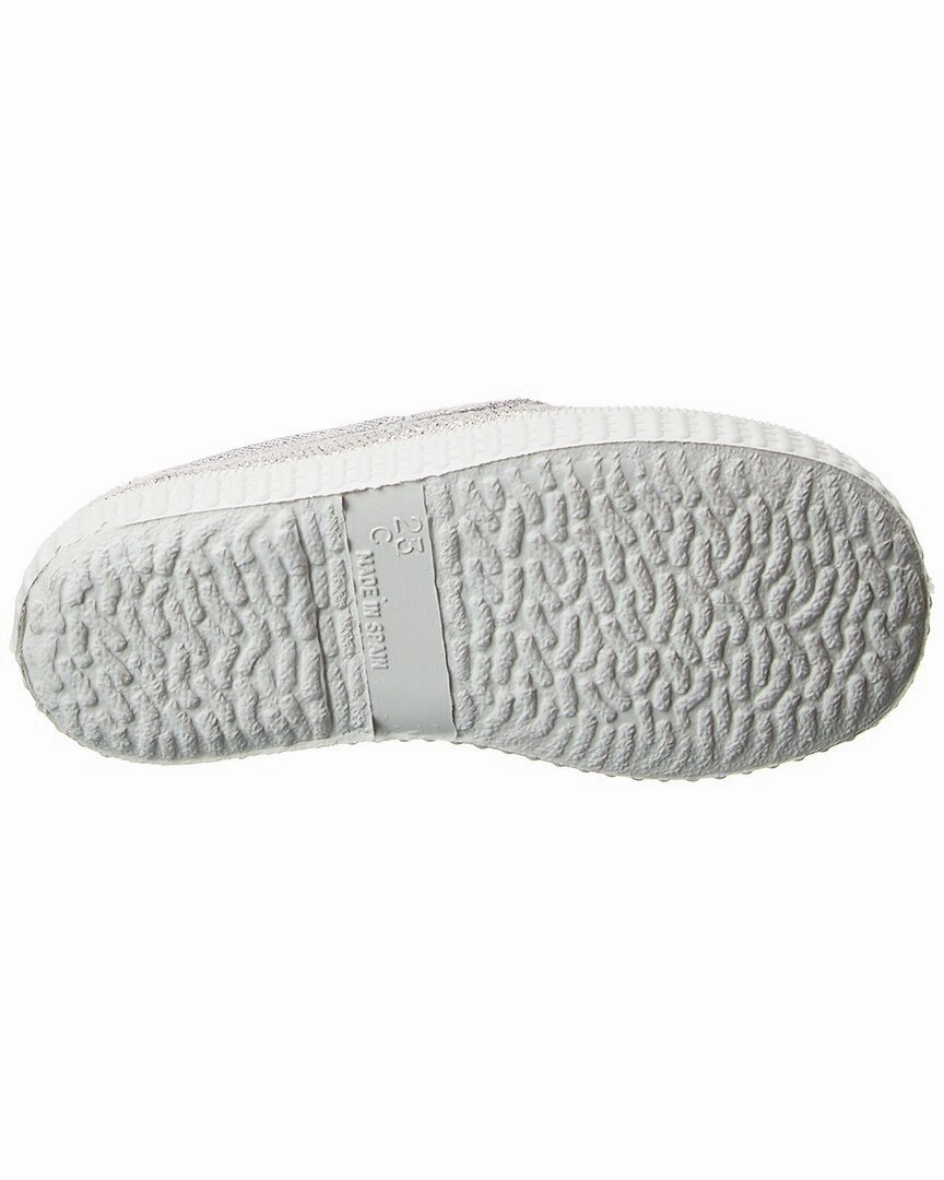 Cienta Cangrejo 2Elasticos Metalizado Canvas Slip-On Sneaker