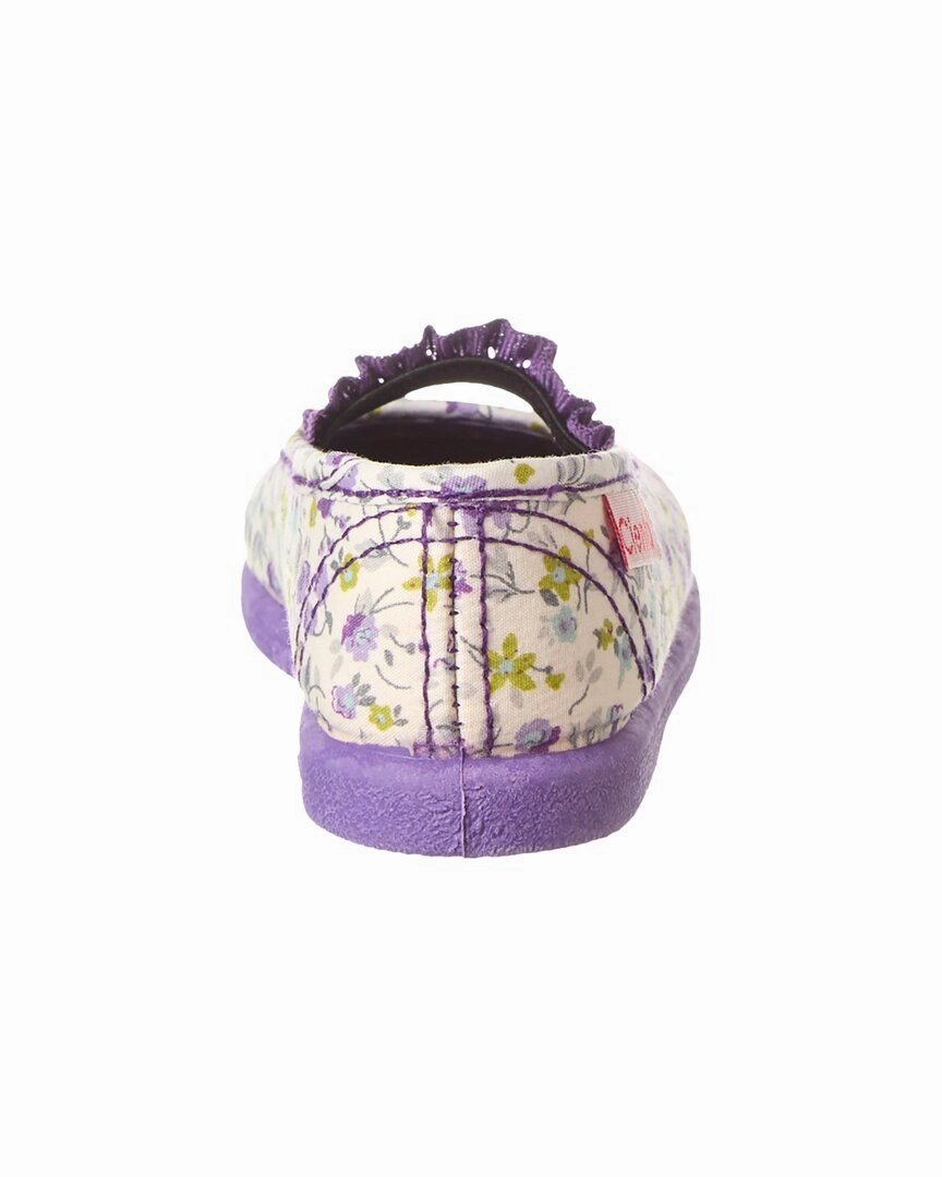 Cienta Liso Flor Elastic Canvas Flat