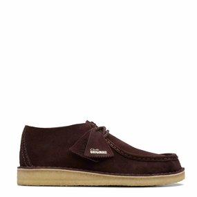 Clarks Originals Desert Nomad Deep Brown Suede Mens Shoes outlet price