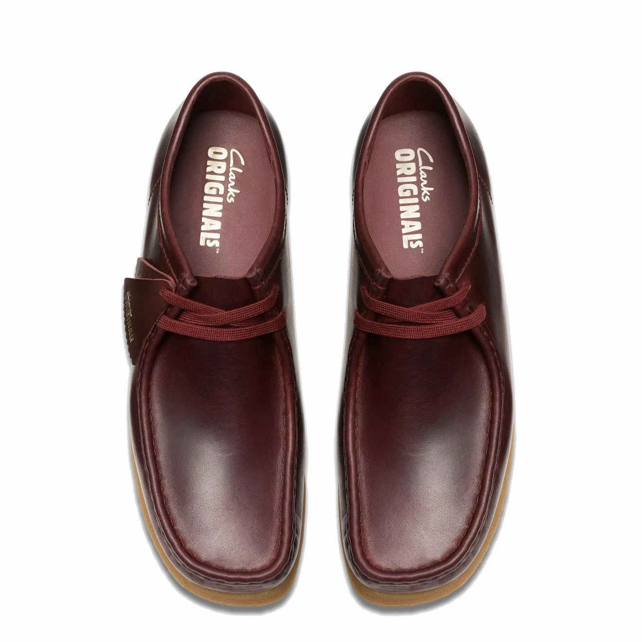 Clarks Originals Wallabee Deep Red Leather