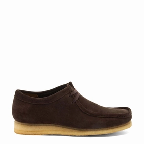 Clarks Originals Wallabee Shoes Dark Brown Suede Mens Shoes outlet price