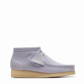 Clarks Originals Womens Wallabee Boot Cloud Grey Suede Womens Shoes top picks sale