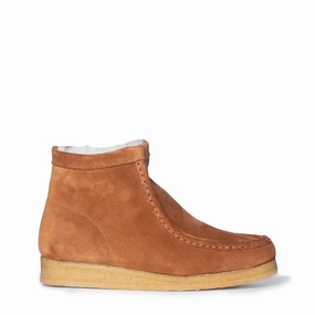 Clarks Originals Womens Wallabee Hi Boot Caramel WLined Womens Shoes top picks sale