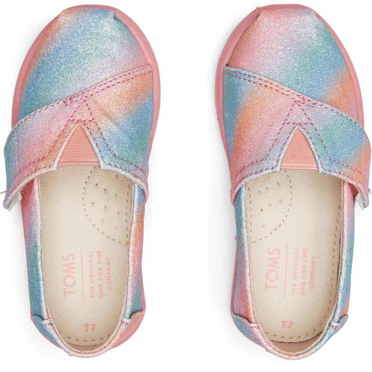 Classic Girls Slip On Glitter Loafers
