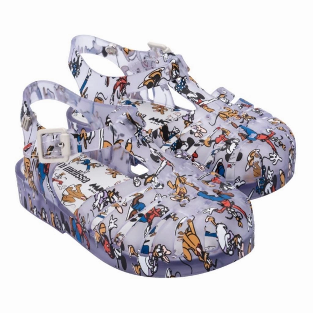Clear Disney Jelly Shoes Affordable Casual Footwear for Girls