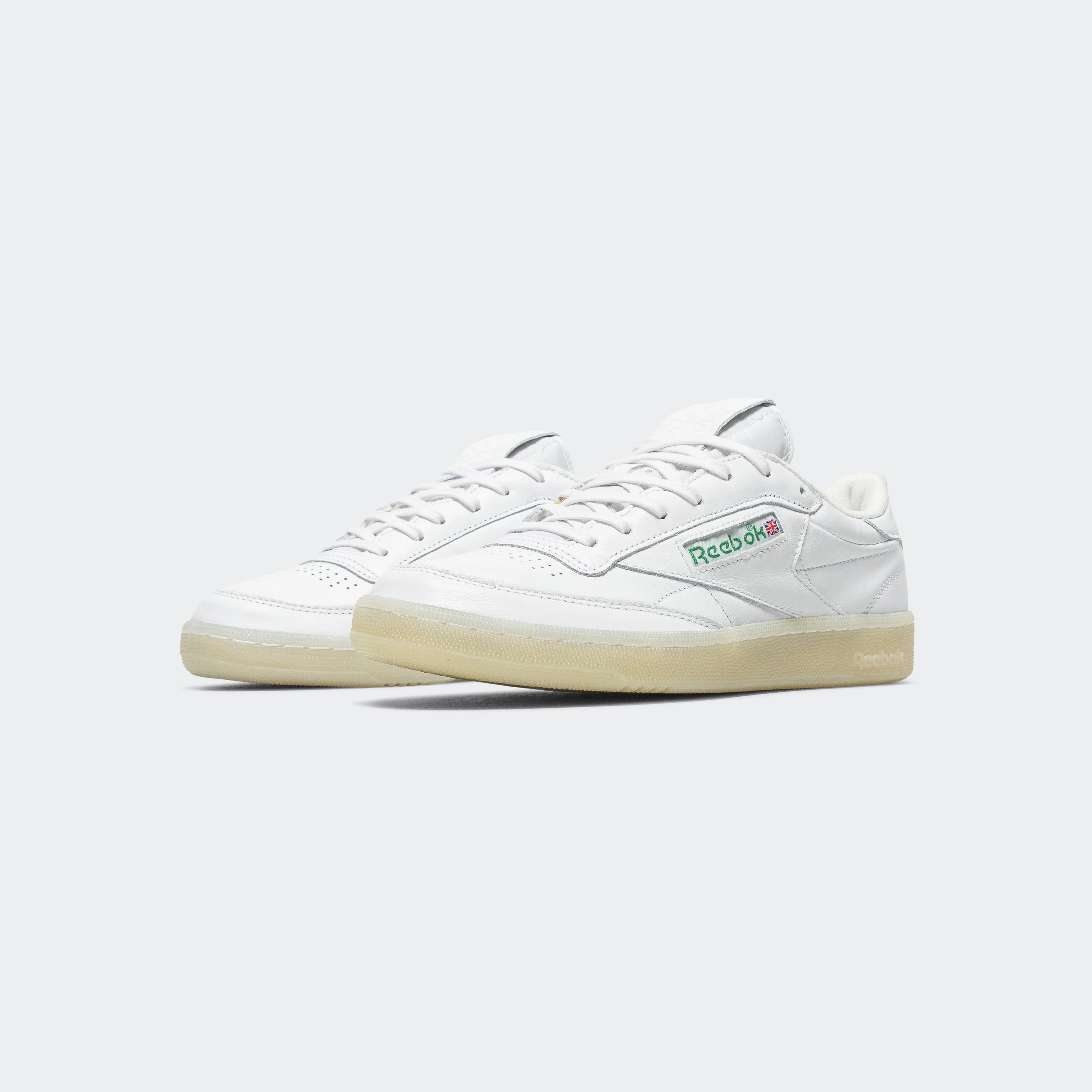 Club C 85 Vintage - White/Glen Green/Vector Red
