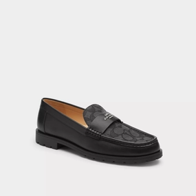 Coach Outlet Janie Loafer In Signature Jacquard Soft Sole Flats Womens sale
